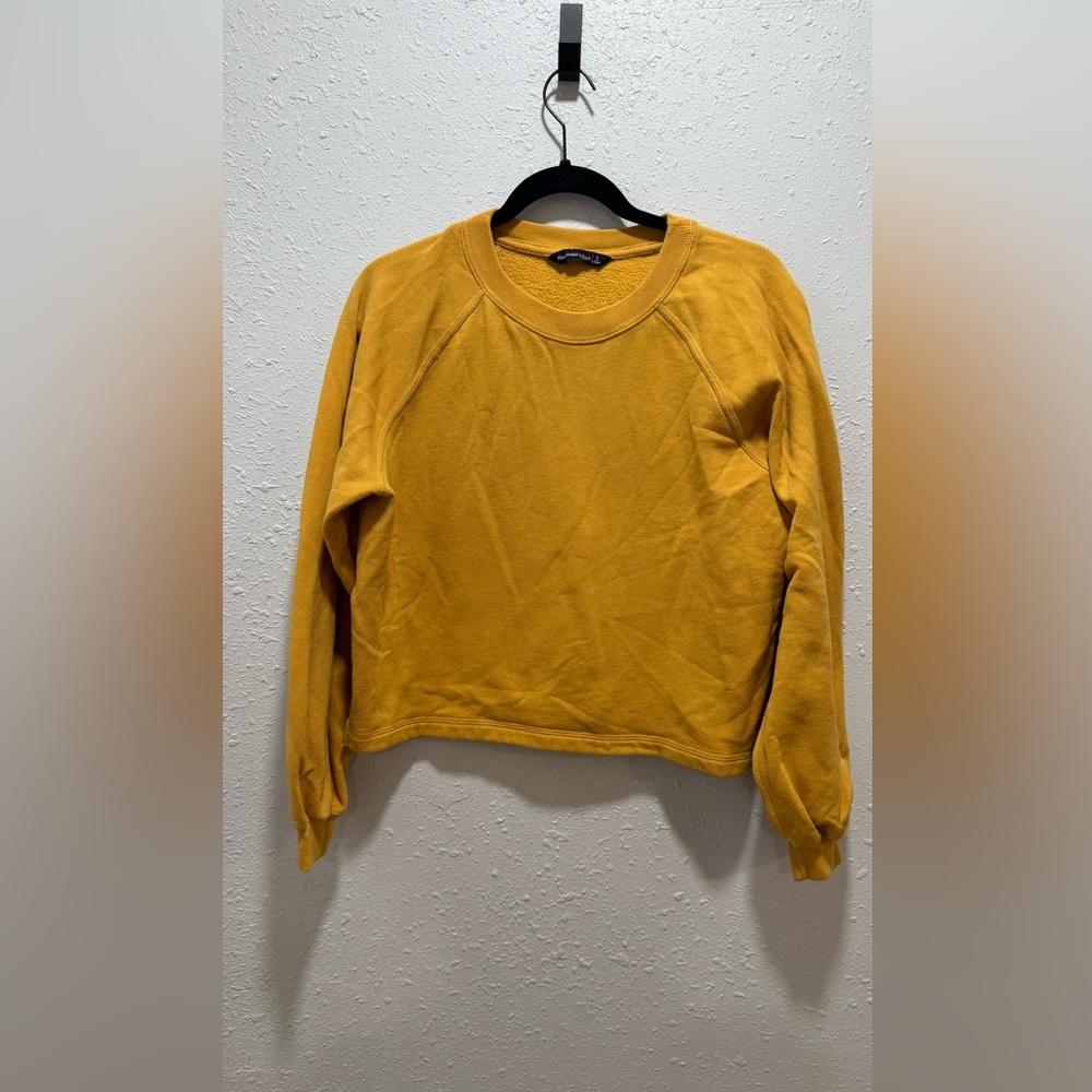 Abercrombie & Fitch Mustard Crew Neck Sweater